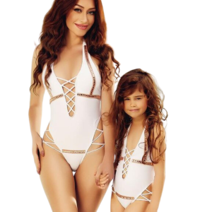 Costume de baie - DIVA Alb - Set Mama-fiica